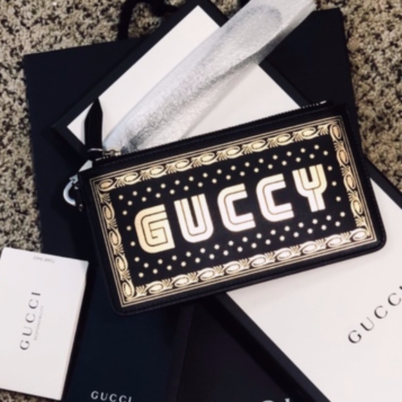 Gucci Handbags - NWT~GUCCI~Guccy Moon & Stars Wristlet Bag